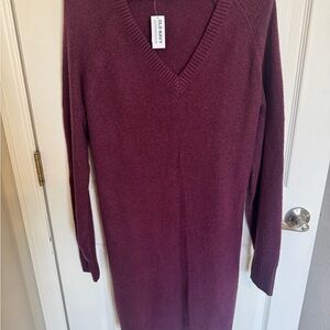 Old Navy Deep Burgundy V-Neck Sweater